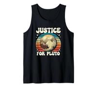 Justice for Pluto Vintage Non Dimenticare mai la Divertente Scienza Spaziale Canotta