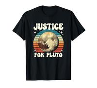 Justice for Pluto Vintage Non Dimenticare mai la Divertente Scienza Spaziale Maglietta