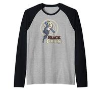 Justice League Black Canary Maglia con Maniche Raglan