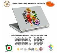 Justice league comic big bang theory adesivo notebook tablet sticker print pvc