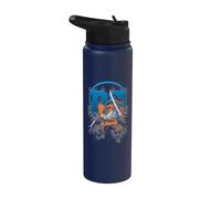Justice League DC Comic Deathstroke Logo Stainless Steel Insulated Water Bottle