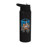 Justice League DC Comic Deathstroke Logo Stainless Steel Insulated Water Bottle