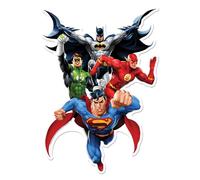 JUSTICE LEAGUE HEROES Decorazione In Cartone Di Batman Flash Superman