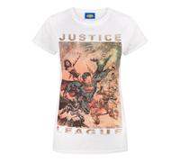 Justice League - Maglietta a maniche corte con personaggi - Donna (NS4759)