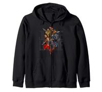 Justice League | Merch Ufficiale DC Comics | WBJSL03 Felpa con Cappuccio