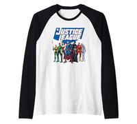 Justice League Modern Line Up Maglia con Maniche Raglan