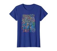 Justice League Original Universe Maglietta, Donna, Blu Reale, 3XL