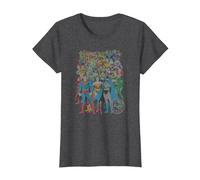 Justice League Original Universe Maglietta, Donna, Grigio Scuro, 3XL