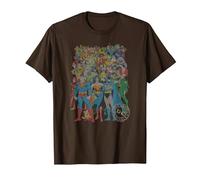 Justice League Original Universe Maglietta, Uomo, Marrone, S