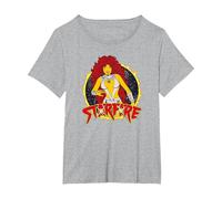 Justice League Starfire Maglietta, Donna Plus-Size, Grigio Melange, 5X