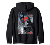 Justice League Superman Batman Double Feature Felpa con Cappuccio