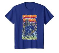 Justice League Swamp Thing Maglietta, Bambini, Blu Reale, 6 Anni