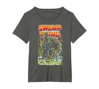 Justice League Swamp Thing Maglietta, Donna Plus-Size, Asfalto, 4X