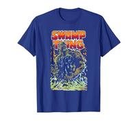 Justice League Swamp Thing Maglietta, Uomo, Blu Reale, L