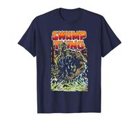 Justice League Swamp Thing Maglietta, Uomo, Navy, 4XL