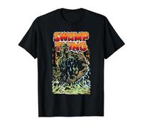Justice League Swamp Thing Maglietta, Uomo, Nero, XXL