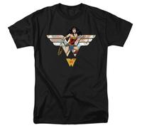 Justice League Wonder Woman 80 Anni Collage T-Shirt Unisex Adulto Nera