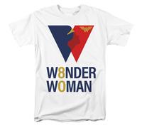 Justice League Wonder Woman 80° Anniversario Logo T-Shirt Unisex Bianco