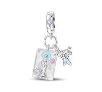 Justice Sword Tarot Charm, Charm for Bracelet, Compatible with Pandora Bracelet Neckalce