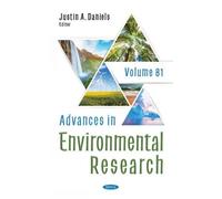 Justin A. Daniels Advances in Environmental Research (Copertina rigida)
