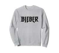 Justin Bieber Nero Logo Bieber Felpa