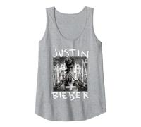 Justin Bieber Purpose Album Cover by Rock off Canotta, Donna, Grigio Melange, L