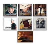 Justin Moore 6 omonimo / Fuorilegge come me / Off the Beaten Path / Kinda Don't Care / Late Nights and Longnecks / Cane randagio / + carta artistica inclusa