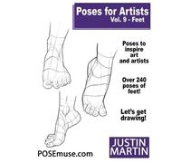 Justin R Martin Poses for Artists Volume 9 Feet (Tascabile)