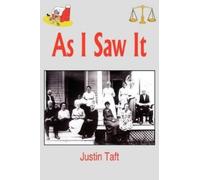 Justin Taft As I Saw it (Tascabile)