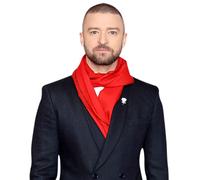 Justin Timberlake (Red Scarf) Ritaglio di buddy a metà corpo