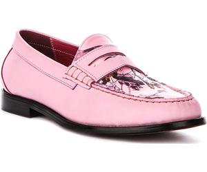 Justinreess England Gabriel Wildlife Art Print Mens Scarpe Trainer Rosa