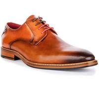 JUSTINREESS ENGLAND Leon Scalpello Punta Derby Oxford Uomo Scarpe Marrone UK 6 -