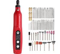 JUSTOOL 125PZ Strumenti Rotanti Multifunzionale Velocità Regolabile 15000rpm Mini Trapano Elettrico Senza Fili USB Ricaricabile Rettificatrice Penna Incisione con Luce LED per Lucidatura Intaglio DIY