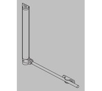 JUSTOR Spingiporta MB braccio a molla mat. ALLUMINIO col. BRONZO