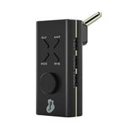 JUSTPRO Amplificatore per cuffie per chitarra, mini amplificatore per cuffie per chitarra, ricaricabile tramite USB, portatile, amplificatore tascabile per chitarra, con moduli da 6 A e 18 effetti per