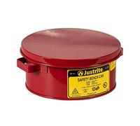 Justrite 10375 Steel Bench Safety can, capacità 4 l, 9 - 3/20,3 cm "od x 4 - 1/5,1 cm H, rosso