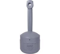 Justrite 26800 in polietilene ad alta densità (HDPE) cease-fire cenere di sigaretta, 4 litro di capacità, 5670, Grey, 1