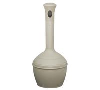 Justrite 268501 Polyehylene Elite Smoker cease-fire cenere di sigaretta, 4 litro di capacità, Sierra Tan, 1