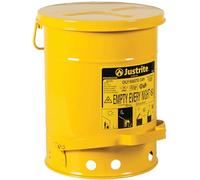 Justrite D23018-Contenitore per Rifiuti Oleosi, 6 L, Colore: Giallo