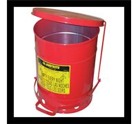 Justrite Mfg. Co. Secchio Rifiuti Oily 6 GAL Con Leva 9100