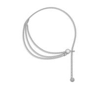 JUSTUNX Lega Regolabile Vita Catena Stratificata Pancia Catena Sexy Stomaco Catena Del Corpo Gioielli Accessori per Donne e Ragazze (B)