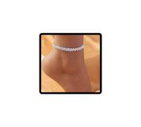 JUSTUNX Regolabile Cavigliera Strass Braccialetto Della Cavigliera Spiaggia Estate Piede Catena Dei Monili per Le Donne e Le Ragazze (B)