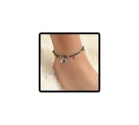 JUSTUSNX Boho Layered Regolabile Cavigliera Colore Mix Perline Braccialetto Della Cavigliera Spiaggia Estate Piede Catena Dei Monili per Le Donne e Ragazze (A)