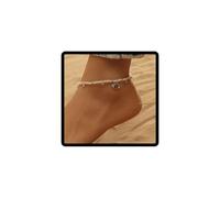 JUSTUSNX Boho Layered Regolabile Cavigliera Colore Mix Perline Braccialetto Della Cavigliera Spiaggia Estate Piede Catena Dei Monili per Le Donne e Ragazze (B)