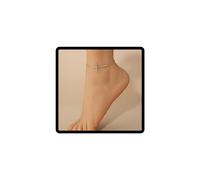 JUSTUSNX Croce Pendente Regolabile Cavigliera Strass Braccialetto Della Caviglia Spiaggia Estate Piede Catena Dei Monili per Le Donne e Ragazze (A)