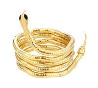 JUSTUSNX Snake Choker Collana per le Donne Regolabile Snake Shape Collar Collana Curva Bar Design Snake Collana Halloween Party Accessori (Gold)