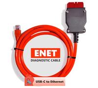 JUTA Cavo ENET OBD2 per BMW Serie F e G con Adattatore USB-C, Cavo di Programmazione Ethernet 2m per E-SYS, ISTA, INPA, Interfaccia di Diagnosi e Codifica
