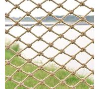 Juteseil Pflanzenstütznetz für Kinder 3x3m Hanfseil Kletternetz sicheres Outdoor Sicherheitsnetz für Treppen & Balkon anpassbar robustes Netz für Haustiere & Pflanzen.
