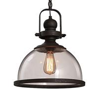 JUTNET Lampadario retrò industriale a sospensione in vetro nautico con lampada a soffitto in vetro trasparente for la camera da letto for la camera da letto della camera da letto for la cucina soggior