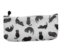 Juuewrryg 1 Pz/Vendere Carino Gelatina Gatto Silicone Custodia a Matita Kawaii Ragazza Matita Grande Capacità Forniture Scuola Stoccaggio Cancelleria Bianco